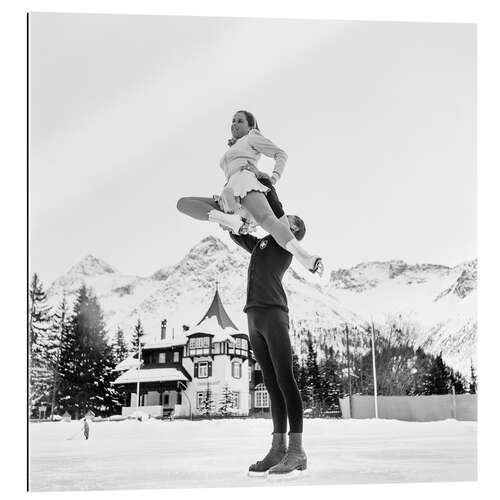 Quadro em plexi-alumínio Swiss Figure Skating Championships in Arosa, 1939