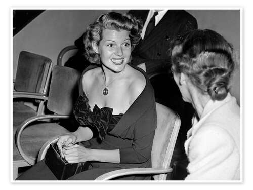 Poster Rita Hayworth in Zurich, 1947