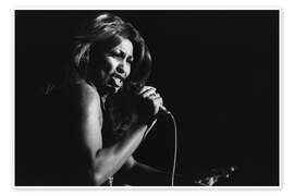 Tableau Tina Turner sings at the Kongresshaus Zurich, 1975
