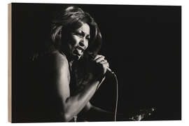 Holzbild Tina Turner singt im Kongresshaus Zürich, 1975