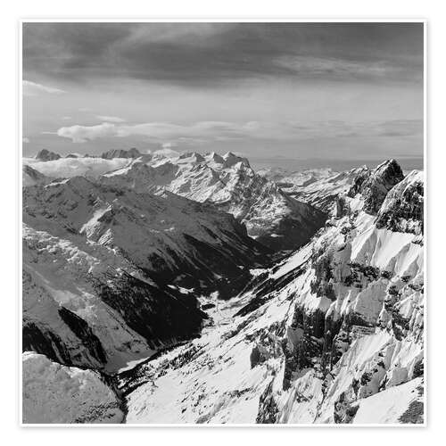 Poster View from the Titlis Peak, Switzerland, 1969