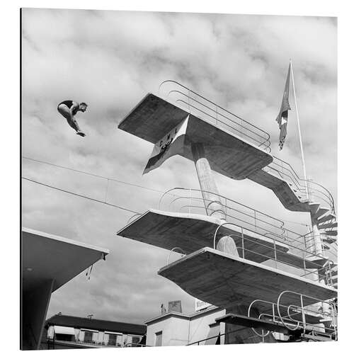 Alubild Der Turmspringer Ernst Strupler, 1943