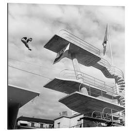 Alubild Der Turmspringer Ernst Strupler, 1943