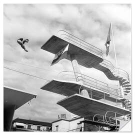 Vinilo para la pared The diver Ernst Strupler, 1943