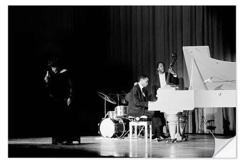Selvklebende plakat Ella Fitzgerald at the Volkshaus in Zurich, 1968