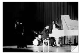 Selvklebende plakat Ella Fitzgerald at the Volkshaus in Zurich, 1968