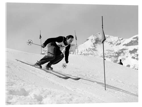 Acrylic print Willy Steuri, Wengen, Switzerland, 1935