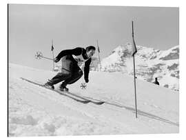 Aluminiumsbilde Willy Steuri, Wengen, Switzerland, 1935