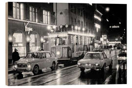Trätavla Christmas Märlitram, Zurich, 1965