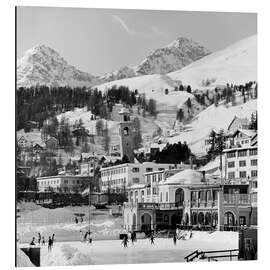 Aluminiumsbilde St. Moritz, 1966