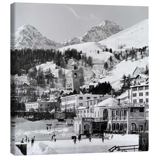 Stampa su tela St. Moritz, 1966