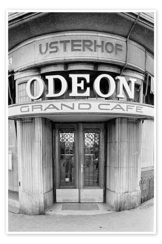 Póster Grand Cafe Odeon at Bellevueplatz, Zurich, 1970