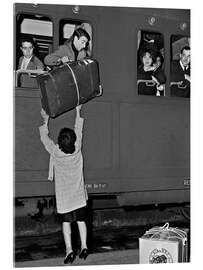 Cuadro de metacrilato Italian guest workers travel to Italy for the elections, 1963