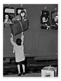 Plakat Italian guest workers travel to Italy for the elections, 1963