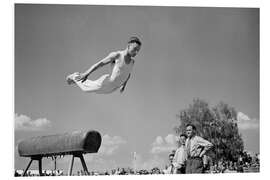 Foam board print Gymnast Hans Eugster in Helsinki, 1952