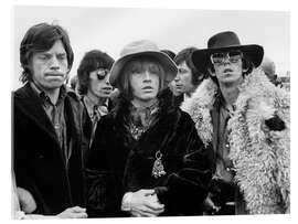 Acrylglasbild The Rolling Stones, Zürich, 1967