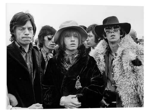 Tableau en PVC The Rolling Stones, Zurich, 1967
