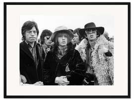 Gerahmter Kunstdruck The Rolling Stones, Zürich, 1967