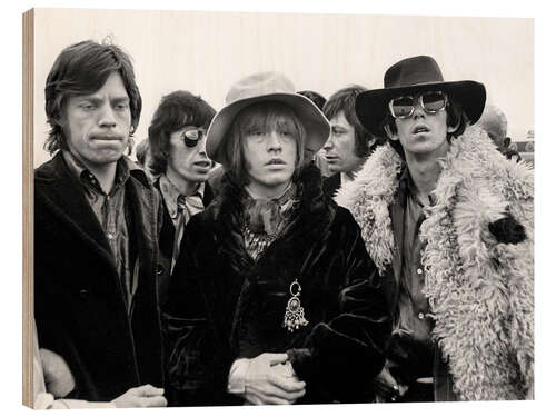 Cuadro de madera The Rolling Stones, Zurich, 1967