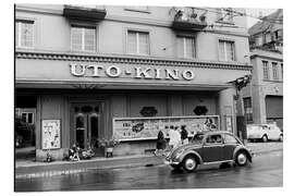 Tableau en aluminium Cinema Uto on Kalkbreite in Zurich, 1968