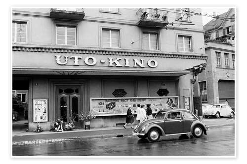 Poster Uto Kino auf der Kalkbreite in Zürich, 1968