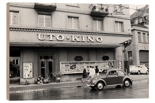 Cuadro de madera Cinema Uto on Kalkbreite in Zurich, 1968