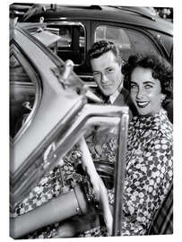 Obraz na płótnie Elizabeth Taylor and "Nicky" Hilton, Berne, 1950