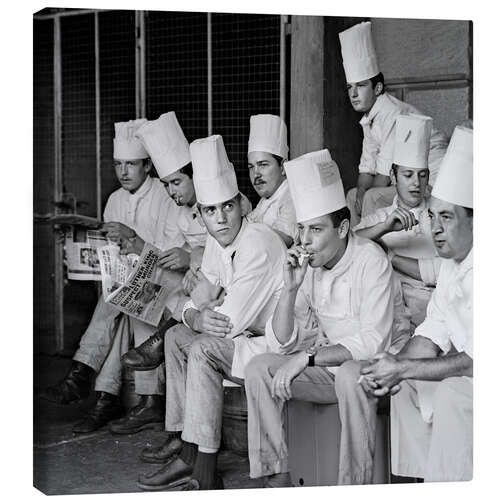 Canvastavla Cooks at the Zurich Station During a Break, 1968