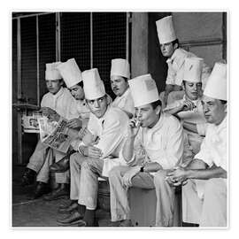 Reprodução Cooks at the Zurich Station During a Break, 1968