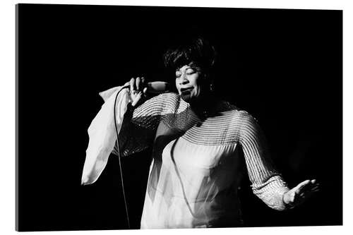 Akrylbilde Ella Fitzgerald, Switzerland, 1967