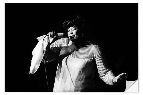 Selvklebende plakat Ella Fitzgerald, Switzerland, 1967