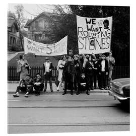 Obraz na szkle akrylowym Rolling Stones Fans, Switzerland, 1967