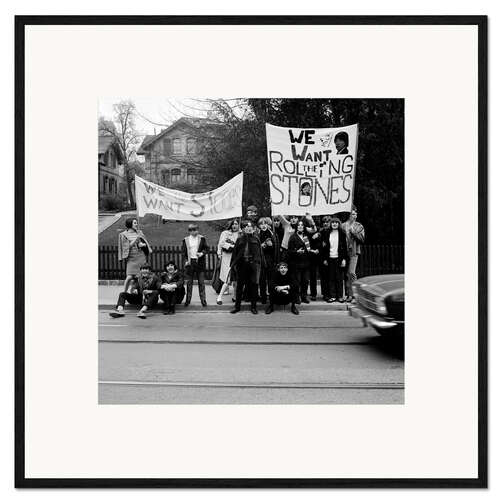 Framed art print Rolling Stones Fans, Switzerland, 1967