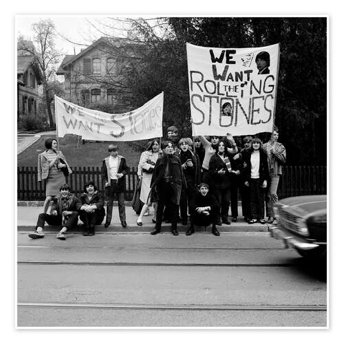 Poster Rolling Stones Fans, Schweiz, 1967