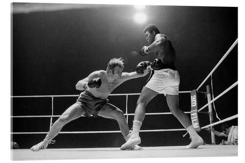 Acrylic print Muhammad Ali vs. Jürgen Blin, Switzerland, 1971