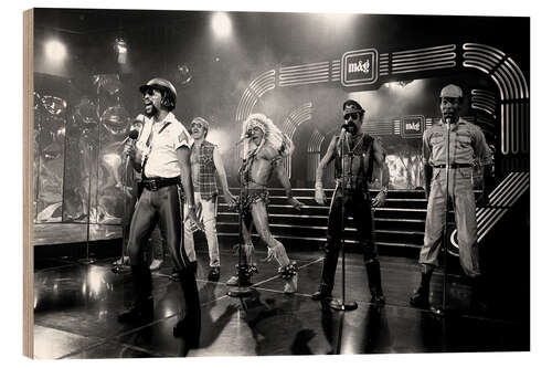 Quadro de madeira Village People, Swiss Television DRS, 1980
