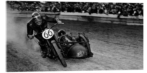 Acrylglas print Motorbike race in Zurich, 1952