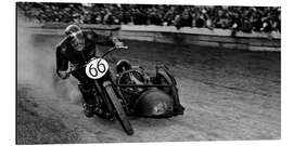 Aluminium print Motorbike race in Zurich, 1952