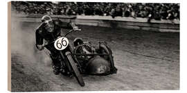 Quadro de madeira Motorbike race in Zurich, 1952