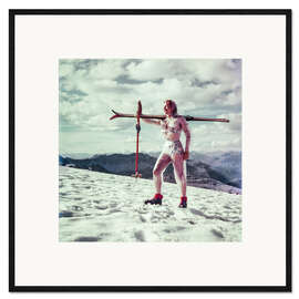 Framed art print Winter Sports Ski Fashion, Switzerland, 1959