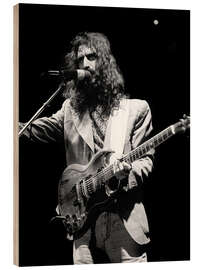Holzbild Frank Zappa in Basel, 1974