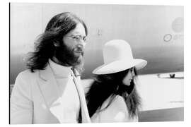 Stampa su alluminio John Lennon and Yoko Ono in Geneva, 1969