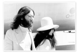 Poster John Lennon and Yoko Ono in Geneva, 1969