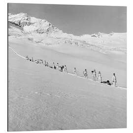 Alubild Rettung des Flugzeugabsturzes auf der  Gauligletscher, 1946