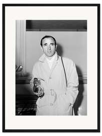 Gerahmter Kunstdruck Charles Aznavour, Zürich, 1963
