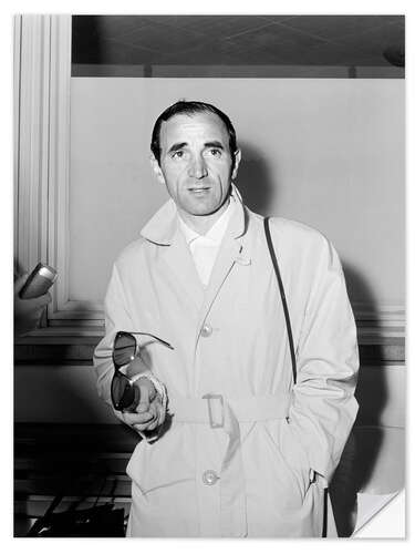 Muursticker Charles Aznavour, Zurich, 1963