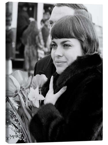 Canvas print Mireille Mathieu, Zurich, 1971