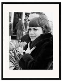 Gerahmter Kunstdruck Mireille Mathieu, Zürich, 1971