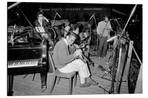 Cuadro de aluminio Chet Baker at the "Lugano Estival Jazz", 1980