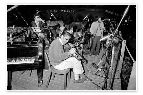 Poster Chet Baker beim "Lugano Estival Jazz", 1980